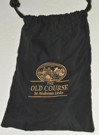 St Andrews Links Golf Bag The Old Course 6x8 Lined For Balls Golfing Gloves Etc