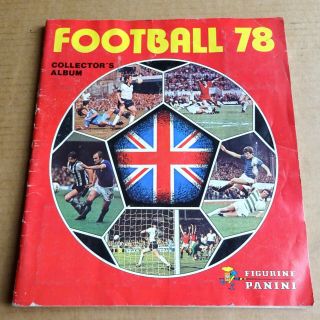 Panini Football 78 Collectors Album Containing 250,  Stickers