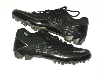 Sj Green Montreal Alouettes Game Worn Signed Nike Cleats - Awesome Inscriptions