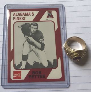 1959 - 63 Bob Pettee Bear Bryant Alabama Crimson Tide Champions Championship Ring