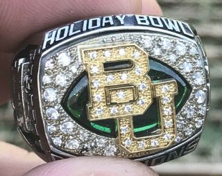 2012 Baylor bears football holiday bowl champions championship players ring 3