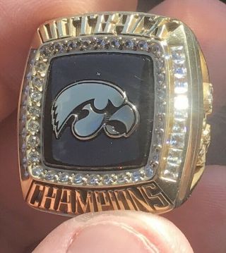 2019 Iowa Hawkeyes Outback Bowl Football Champions Championship Player Ring