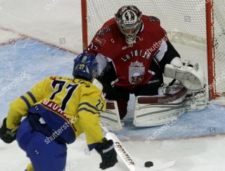 IIHF Game Worn Latvia Ice Hockey Jersey Latvija Shirt Goalie Cut 37 Jucers 2