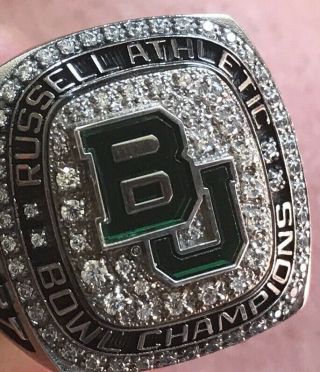 2015 Baylor bears Russell athletic bowl champions championship players ring 2