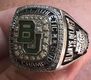 2015 Baylor bears Russell athletic bowl champions championship players ring 3