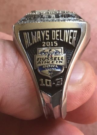 2015 Baylor bears Russell athletic bowl champions championship players ring 4