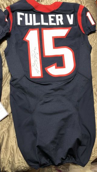 Will Fuller Houston Texans Game Worn And Signed Jersey 3