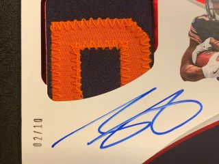 Anthony Miller 2018 Chicago Bears Panini Limited RC RPA Jersey Auto SSP/10 3