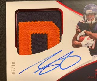 Anthony Miller 2018 Chicago Bears Panini Limited RC RPA Jersey Auto SSP/10 4