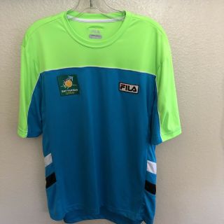 Fila Bnp Paribas Tennis Open Indian Wells Lime Green Polo Shirt - Xtra Small