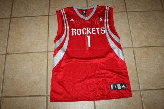 Mens Adidas Houston Rockets Tracy Mcgrady Basketball Jersey Size Medium