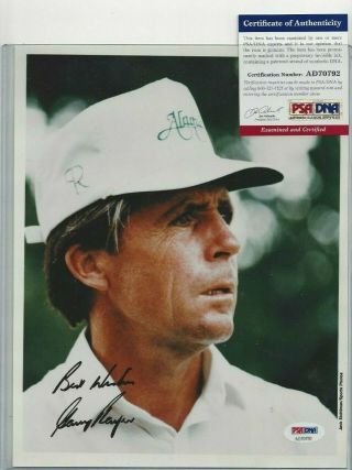 Gary Player Pga Professional Golfer Autographed 8x10 Photo Psa