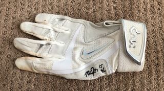 Mike Trout Game 2015 Batting Glove Single Game Worn Signed Auto Angels