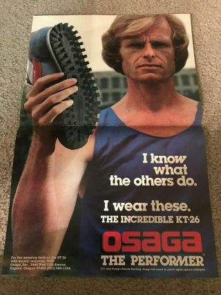 Vintage 1979 Osaga Kt - 26 Running Shoes Poster Print Ad 1970s Performer Rare
