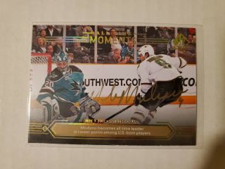 Mike Modano 2014 - 15 Sp Authentic All Time Moments Gold Ink Auto Autograph Rare