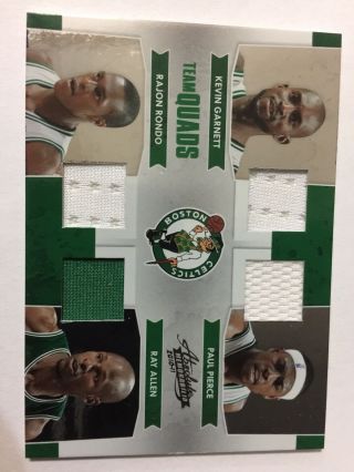 Absolute Memorabilia Team Quad Boston Celtics (kevin Garnett,  Allen,  Pierce,  Rondo)