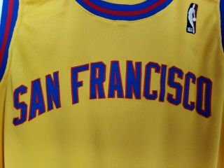 Adidas 2009 - 10 San Francisco Warriors HWC Blank Pro cut Game Jersey 48,  2 Curry 3