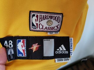 Adidas 2009 - 10 San Francisco Warriors HWC Blank Pro cut Game Jersey 48,  2 Curry 4