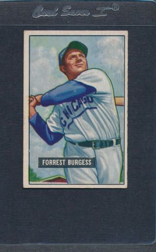 1951 Bowman 317 Forrest Burgess Cubs Vg 1703