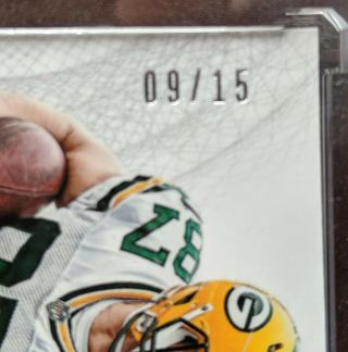 Jordy Nelson - 2015 National Treasures Colossal Patch On - Card Auto /15 - Packers 2
