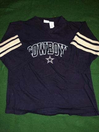 Vintage The Edge Nfl Dallas Cowboys 3/4 Sleeve T - Shirt Men’s Xl
