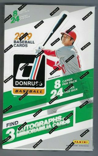 2019 Donruss Baseball Factory Hobby Box (24 Packs/8 Cards)