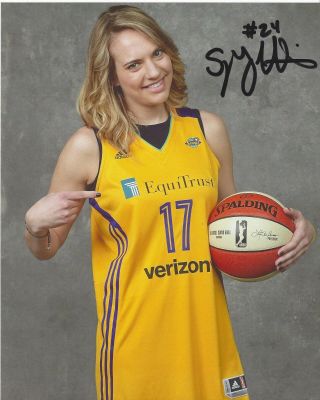 Sydney Wiese Signed 8x10 Photo Wnba Basketball Los Angeles Sparks Oregon State