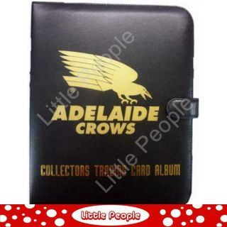 Afl Trading Cards Club Footy Album Folder Adelaide Crows (with 10 Pages)