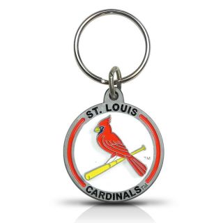 Mlb St.  Louis Cardinals Metal Key Chain Key - Ring Keychain By The Hillman Group