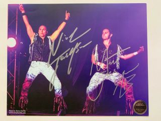 Aew Young Bucks Matt & Nick Jackson Autographed 8x10 Photo All Elite Wrestling