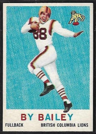 1959 Topps Cfl Football: 8 By Bailey Rc,  B.  C.  Lions