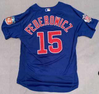 2016 Tim Federowicz Game / Team Issued Chicago Cubs Spring Training Jersey