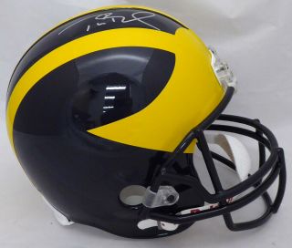 Tom Brady Autographed Signed Michigan Full Size Helmet Tristar Holo 136138