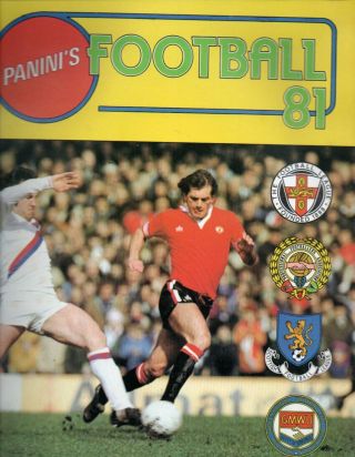 Panini Football 81 Album Almost Empty Just 28 Stickers Inside