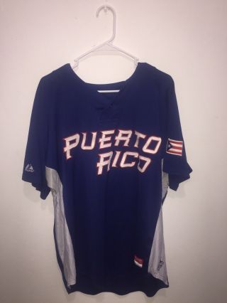 Puerto Rico World Baseball Classic Practice Jersey 2013 Worn By Player