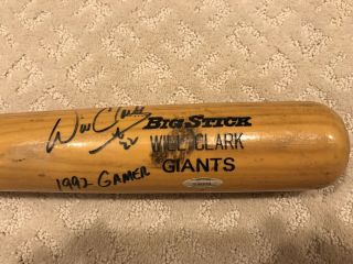 Will Clark San Francisco Giants 1992 Game Bat Autographed " Gamer " Tri - Star