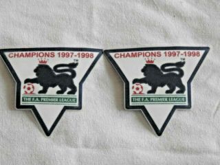 Premier League Gold Champions Patches/badges 1997 - 1998 Arsenal
