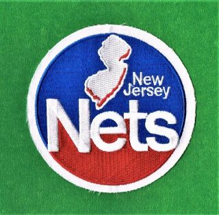 Jersey Nets Embroidered Nba Team Emblem Patch