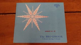 Broadmoor 1961 National Figure Skating Championships 1961 Program J81614