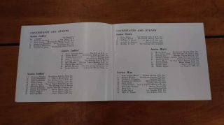 Broadmoor 1961 National Figure Skating Championships 1961 Program J81614 2