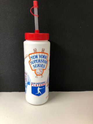 Rare York Mets Water Bottle Mlb Vintage 90s Classic Retro Bottle Vg,
