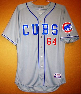 Chicago Cubs Emilio Bonifacio Game Worn Or Issued Road Gray Size 46 Jersey