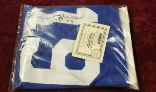 Johnny Unitas - Mr.  Quarterback Autographed Baltimore Colts Jersey -.