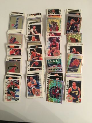 Rare Panini NBA Basketball 1995/96 Loose Sticker Set For Album Book 99 Complete 3