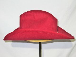 Vintage University Of Wisconsin Badgers Cowboy Hat - Size 7 - 7 1/8 Madison - Rare 3