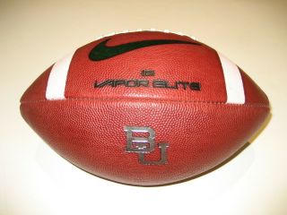 2018 Baylor Bears GAME BALL Nike Vapor Elite Football - UNIVERSITY - Texas 4