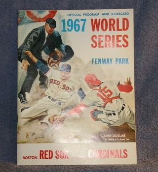 1967 World Series Official Program And Scorecard 52 Pgs,  Near