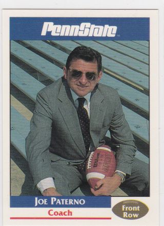 Joe Paterno Penn State Coach Rare Promo College Football Card Ncaa Nittany Lions