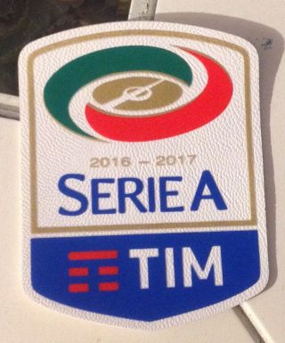2016 - 17 Italy Serie A Silicon Patch Badge Toppa Parche Remendo Flicken Pièce