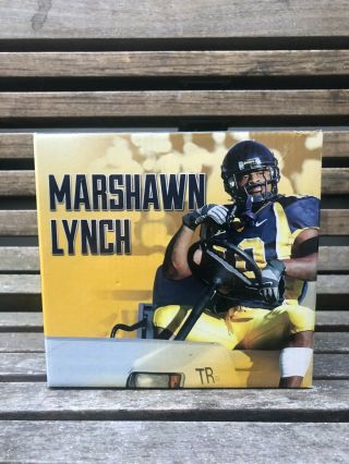 2016 Cal Football Marshawn Lynch Cart Bobblehead (never Been Opened)